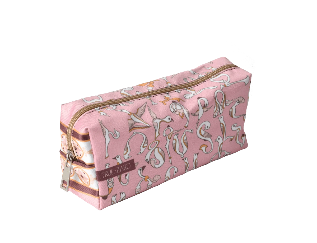 Մաշտոցյան զարդ վարդագույն մեծ կոսմետիկ  պայուսակ